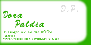 dora paldia business card